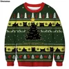 Men's Sweaters Men Women Ugly Christmas Sweater Tacky Xmas Jumper Tops 3D Tree Sock Cat Reindeer Printed Holiday Party Sweatshirt 231114