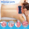 Andra massageföremål EMS Neck Bår Electric Massager Electronic Cervical Massage Patch 8 Mode Vertebra Massage för Relieve trötthet Hälsovård 231113