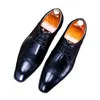 Sapatos de vestido 66293 Business Leather Men's Three-Joint Low-Top Trendy Formal Wear Grande Tamanho Juventude
