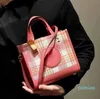 Shoulder Bags New designer Women's Dempsey tote Garden Plaid Shopping Round Cake One Handheld Tote