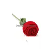 Boîtes À Bijoux Rouge Rose Forme Anneaux Pendentifs Coffret Cadeau Boucles D'oreilles Veet Anneau Pour Hommes Saint Valentin Drop Delivery Packagin Dhgarden Dhxy8