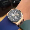 Ap Swiss Luxury Watch Epituo Flywheel Royal Oak Offshore 26288of.oo.d002.cr 18k Rose Gold Manual Mecânico Relógio Masculino WNW4