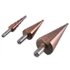 Freeshipping 3 stks/partij Hss Co M35 hree Hoeken Handvat 4-12/4-20/4-32mm Rechte Groef Broca Metalen Stap Cone Boor Rvs H Skwj