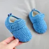 Eerste wandelaars Schattige zachte babyschoenen Warm bont Herfst Winter Baby Peuter Indoor Vloer Jongen Meisje Katoen gevoerd