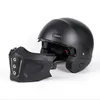 Casques de cyclisme Rétro Capacete détachable pour moto vélo à dégagement rapide ABS casque ouvert intégral noir mat modulaire classique professionnel 231113