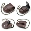 Watch Boxes Vintage Leather Pouch Pocket Protectors Waist Bag Coin Storage With Chain Pocketed Box Holder