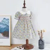 Girl Dresses Infant Smocked Floral Dress For Kids Born Baby Smock Frocks Children Spanish Boutique Clothes Hand Made Smocking