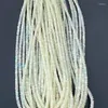 Pietre preziose sciolte PERLINE Opale bianco/giallo ROUNDELLE sfaccettato 3-5mm all'ingrosso per collana di gioielli fai da te 40 cm