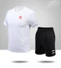 Olympiacos roupa de treino masculina verão manga curta lazer esporte roupas jogging camisa de algodão puro respirável