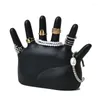 Jewelry Pouches Elegant Resin Ring Hand And Necklace Display Stand For Showcase Holder Organizer Case