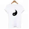 Damen T-Shirts Paar Shirt Sommer Tops Passende Liebhaber T-Shirts Frauen Druck Yin Yang Klatsch Valentinstag Geschenk Frau T-Shirts