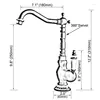 Grifos de cocina Latón cromado pulido Lavabo de baño Grifo mezclador Grifo giratorio Caño giratorio Base de cerámica única Un orificio Montado en cubierta Msf670