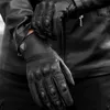 Pięć palców Rękawiczki zimowe rękawiczki motocyklowe skórzane mężczyźni kobiety ciepłe wiatroodporne ekran dotykowy