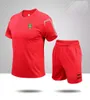 Svezia Tute da uomo abbigliamento estivo a maniche corte per il tempo libero abbigliamento sportivo da jogging camicia traspirante in puro cotone