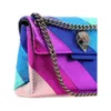 Kurt Geiger London torba Kensington Designer Bag Mini PU Leather Rainbow Crossbody Bag and Torebka Luksusowa torba na ramię Mała torba listonoszka