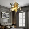 Nuovi lampadari a soffitto in vetro per scale Lampada a sospensione creativa per soffitto Decorazioni per la casa di design postmoderno Luce lucentezza