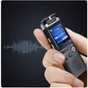Livraison gratuite Dictaphone professionnel activé par la voix mini stylo enregistreur vocal numérique 8 Go enregistrement PCM double micro denoise lecteur MP3 HIFI Dclk