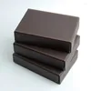 Jewelry Pouches Flip Display Box PU Leather Ring Necklace Initial Storage Tray