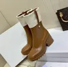 Designer Betty Ankle RainBoot Mulheres Couro Genuíno Botas de Chuva de Borracha À Prova D 'Água Alto Welly Salto Alto PVC Beeled Plataforma Bota