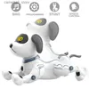 Animaux électriques / RC Animaux télécommandés Animaux RC robot chien cascadette Puppy Toys for Kids Push-up Push-up Animaux électroniques Dancage Boy Programmable Toy Q231114