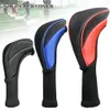 Other Golf Products 3Pcs/set Portable Golf Club Head Covers Golf Wood Club Cover Driver 1 3 5 Fairway Woods Headcovers Long Neck Golfing Accessories 231114