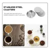 Table Mats Round Insulated Square Placemats Drinks Cup Dish Shape Pot Holder Stainless Steel Pad Drink