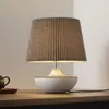 Lampes de table Wabi Sabi abat-jour en tissu céramique japonais rétro modèle chambre chambre étude Art décor LED lampe de bureau lampe de chevet