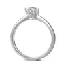Ringar ring för kvinnor desiner ring diamant ring bröllop band blå moissanit ringdesigner juvelery sterling silver ring förlovningsring grossist ringar m01c