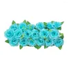 Decorative Flowers Useful Long Lasting Simulation Flower Green Leaves Artificial Row DIY Wedding T Stage Decoration