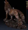 Dekorativa figurer harts Moderna kreativa hantverk Simulering Animal Wolf Model Home Living Room Office Decoration