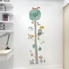 Adesivi murali Simpatico cartone animato Modello animale Altezza Adesivo Fai da te Foresta Albero Misura Decalcomanie per la camera dei bambini Decorazione della casa L0e6
