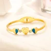 Boutique 925 Bracelet plaqué argenté Coucheur de luxe 18K Gold Wedding Love Gift Winter Women Style Romantic Style Bijoux