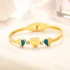 Boutique 925 Pulsera chapada en plata Diseñador Pulsera de lujo Pulsera chapada en oro de 18 quilates Regalo de amor de boda Pulsera Invierno Mujer Estilo romántico Regalo de joyería