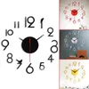 Relógios de parede Números 3D Clock DIY Decoration for Home Indoor