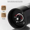 Moinhos 2pcs Elétrico Spice Kicthen Pepper Grinder Automático Sal e Shaker Gadgets Carregamento USB com luz LED 231114