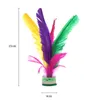 Badminton Shuttlecocks 2pcs China kick shuttlecock Fitness Entertainment Footbal Foot Kick Fancy Goose Feather Shuttlecock For Physical Exercise 230413