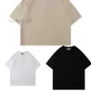 21ss Designer Tide T-shirts Poitrine Lettre Imprimé Laminé À Manches Courtes High Street Lâche Oversize Casual T-Shirt 100% Pur Coton Tops Pour Hommes Et Femmes