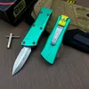 US Style Mini Bounty Hunter Auto Knife 1.968 "D2 Steel Blade, Aviation Aluminium (T6-6061) Handtag, camping utomhus Taktisk strid Självförsvar EDC Pocket Knives