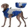 Vêtements pour chiens Manteaux pour temps froid avec harnais intégré Veste de neige coupe-vent imperméable Vêtements Fermeture à glissière 231113