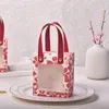 Presentförpackning 50/100 datorer grossistdistribution Cherry Paper Bags Wedding Candy Boxes Portable Presents To Gäster