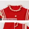 女の子のドレス3-11歳の幼児の赤ちゃんのセータードレスキッズレースカラープリンセスニットセータードレスキュートな服装子供服7 231113