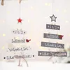 Kerstdecoraties 2023Christmas houten hangers boomsterren liefde decoratie 2023 jaar thuis