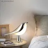 Table Lamps USB Charging Creative Magpie Lamp Bedside Bird Night Light Touch Three-color Intelligent Table Lamp Decora R231114