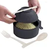 Servis uppsättningar Instant Noodles Bowl Multifunktionella dumplingsskålar tillgängliga för att innehålla salladsoppa frukter Vegetabiliska ris spannmålsdumplingar