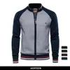 Mens Giubbotti AIOPESON Spliced Cardigan Uomo Streetwear Casual Maglione di cotone di alta qualità Inverno Moda Cardigan di marca per 231113