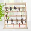 Jewelry Pouches Bangle Bracelet Holder Earrings Stand Rack Pendant Wooden Display For Home Countertop Tabletop Tradeshow Showcase