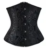 Women's Shapers Sexy Corset Underbust Printing Bustiers Slimming Belt Body Shaper Up Boned Overbust Waist Women Costumes Black Plus Size S-6XL 230414