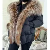 Piumino Parka da donna MAOMAOKONG 2023 Inverno Donna Calda Bianca Anatra Giacca Naturale Vera Pelliccia Collo Cappuccio Piumino Spessa Capispalla di Lusso 231114