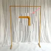 Suministros de fiesta Arch Bode Background Marco de hierro forjado Stand Flower Home Birthday Wall Stant Decorative Stant Gold White