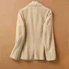 Men's Suits Men's Coat Corduroy Casual Blazer For Women's Suit High-Quality Fashion Long-Sleeve Khaki Jacket Autumn Winter Models